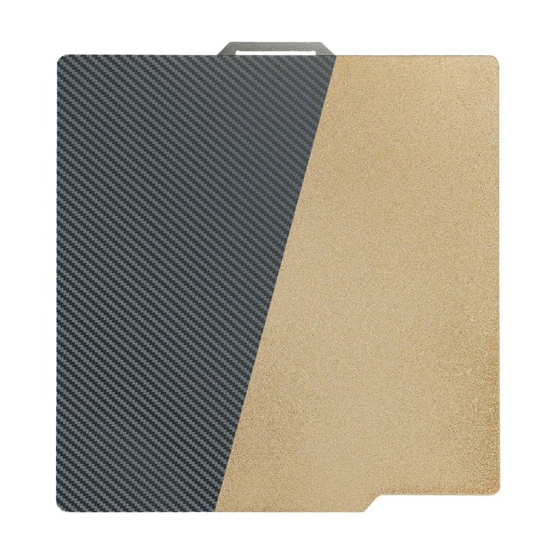 GOMENL 3D Printer PET PEI Build Plate for Bambu Lab X1/X1C/X1E/P1P/P1S/A1, 257x257mm Smooth Carbon Fiber PET + Textured PEI Spring Steel Plate for Bambu Labs Series 3D Printers - Image 2